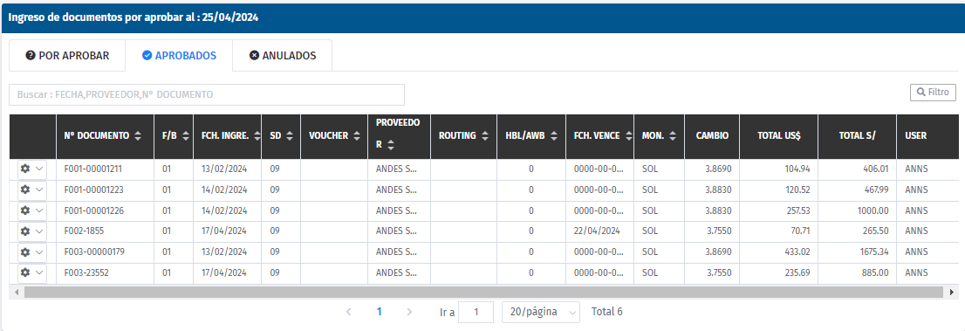 Registro automático